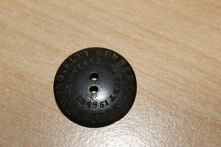 Goodyear Hard Rubber Button Novelty Rubber Co HTF 