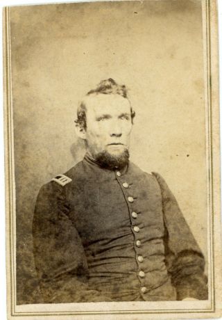 Identified Cdv Photo 37th Penna Officer.  Pow & Exchanged