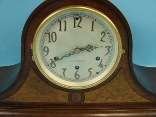 Seth Thomas 124 8 - Day Pendulum Westminster Chime Movements Mantle Clock W Key 2