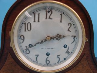 Seth Thomas 124 8 - Day Pendulum Westminster Chime Movements Mantle Clock W Key 3