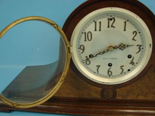 Seth Thomas 124 8 - Day Pendulum Westminster Chime Movements Mantle Clock W Key 4