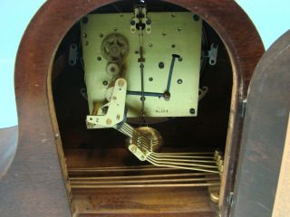 Seth Thomas 124 8 - Day Pendulum Westminster Chime Movements Mantle Clock W Key 9
