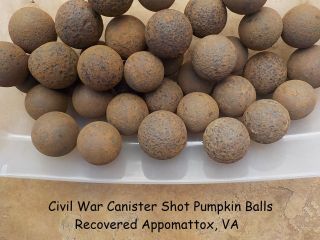 Vintage Antique Civil War Relic Confederate Canister Cannonball Shot Appomattox 4