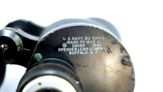 Vintage WWII U.  S.  Navy,  BU Ships,  Mark 30 Mod.  0 7x50 Binoculars Spencer 1944 6