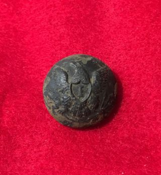 Dug Civil War Infantry Coat Button Union Soldier Relic Battle Weldon Railroad