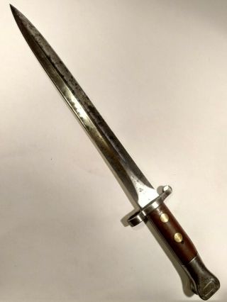 Antique British Pattern 1888 Lee Metford MkI Type II Military Bayonet Knife 1897 2