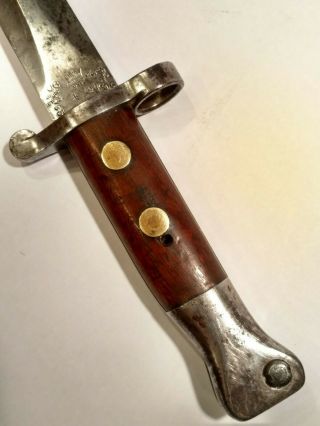 Antique British Pattern 1888 Lee Metford MkI Type II Military Bayonet Knife 1897 4