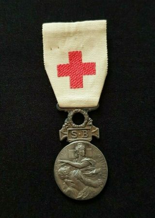 French Red Cross Medal 1864 - 1866 Wounded Napoleon Iii Empire