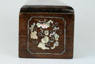 An Antique Chinese Mother of Pearl Inlay Opium Box Casket 19th century 6