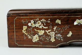 An Antique Chinese Mother of Pearl Inlay Opium Box Casket 19th century 8