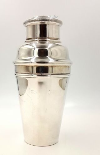 Art Deco Silver Plated Kingsway Plate Cocktail Shaker 1920s