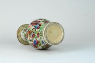 A Rare Antique 19thC Chinese Porcelain Canton Famille Rose Crackleware Vase. 9