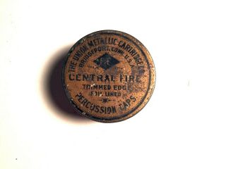 Vintage Umc Percussion Cap Tin For Muzzleloading Rifle