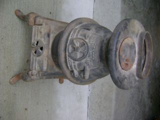 Antique Vesta Athens Tennessee Cast Iron Pot Belly Stove Wood Coal Train Vintage