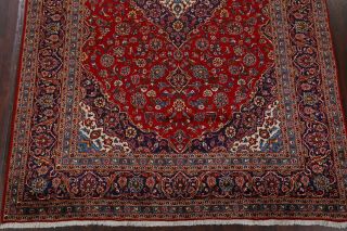Vintage Traditional Floral RED & NAVY Blue Persian Area Rug Oriental Wool 8 ' x12 ' 5