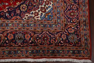 Vintage Traditional Floral RED & NAVY Blue Persian Area Rug Oriental Wool 8 ' x12 ' 6