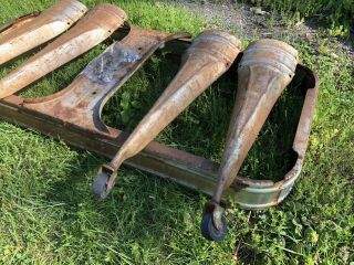 Vintage Wheeling Galvanized Metal Wash Tub Base - Western NY - BASE ONLY 5