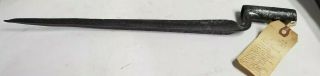 Antique Rifle Bayonet 1745/1750 Western Connecticut Area Very Rare