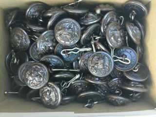 Box Of Vintage Naval Aviation Uniform Buttons