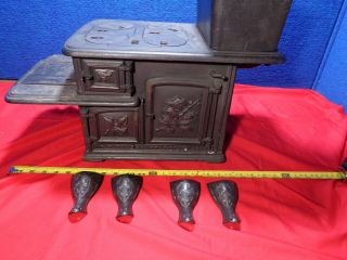 Antique Salesman Sample Size Cast Iron Stove Store Display G F FILLEY 1871 2