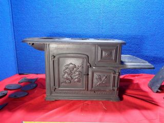 Antique Salesman Sample Size Cast Iron Stove Store Display G F FILLEY 1871 7