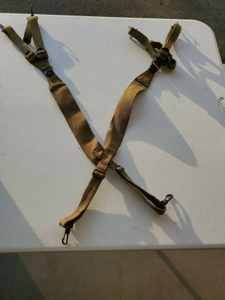 Us Army Ww2 M1936 Suspenders July 1941 Dated By The Hinson Mfg Co