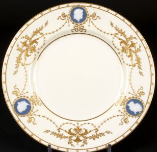 Ivory Minton Pâte - sur - Pâte Plates,  Albion Birks,  gold encrusted,  pate sur 2