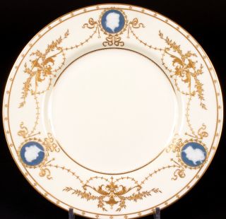 Ivory Minton Pâte - sur - Pâte Plates,  Albion Birks,  gold encrusted,  pate sur 3