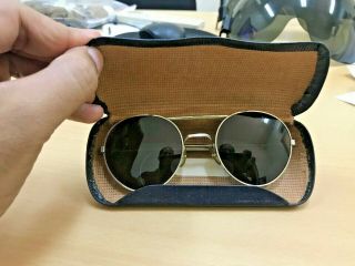 Vintage Raf Issued 22g/1398 Type G Sunglasses With Case