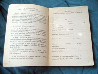 WWII ITALY ITALIAN FASCIST 1941 - 42 SCHOOL DAILY DIARY WITH QUOTES & DRAWINGS 5