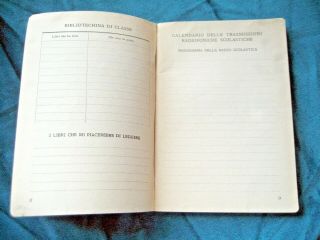 WWII ITALY ITALIAN FASCIST 1941 - 42 SCHOOL DAILY DIARY WITH QUOTES & DRAWINGS 7