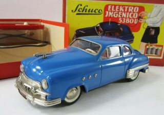 Vintage Schuco Car Elektro Ingenico 5380u Us Zone Germany Accessories Orig Box