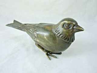 Max Le Verrier Solid Bronze Bird Scupture Signed