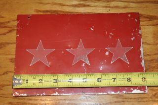 Military 3 - 4 Star General License Plate Topper Made On Base In at the 1960 ' s Vin 2