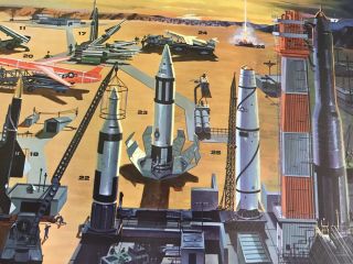 Missiles 1960 Poster Rare Space Missiles 1959 R C Swanson War 3