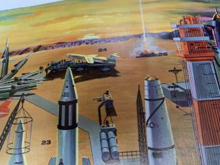 Missiles 1960 Poster Rare Space Missiles 1959 R C Swanson War 7