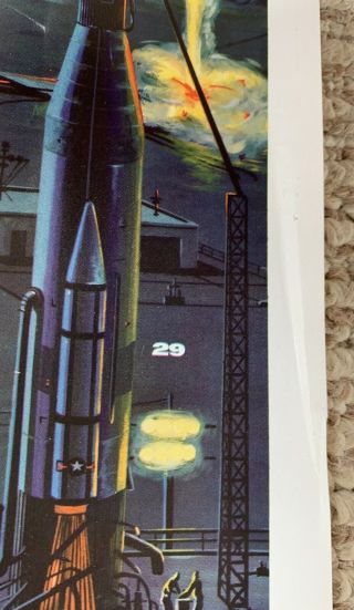 Missiles 1960 Poster Rare Space Missiles 1959 R C Swanson War 8