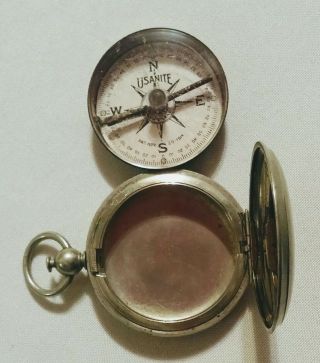 ANTIQUE 1917 WW1 WWI Engineer Dept Compass 2