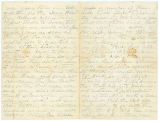 1864 CIVIL WAR LETTER AFRICAN AMERICAN BLACK SOLDIER SHOT CONFEDERATE SERGEANT 2