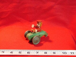 1930s Schuco Tin Friction Toy Monkey On Scooter/cart - Rare - Xlnt - - Germany