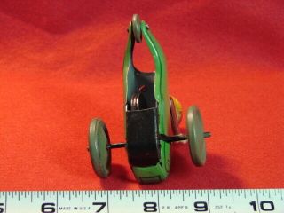 1930s Schuco tin friction toy Monkey on scooter/cart - RARE - Xlnt - - Germany 5