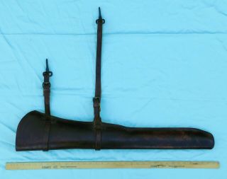 WW 1,  U.  S.  Cavalry M - 1904 Leather Rifle Scabbard 8