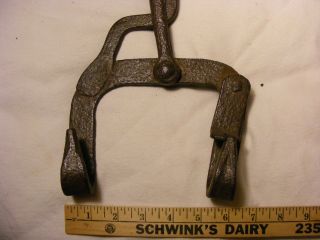 RARE Circa 1700 ' s Kettle Tilter,  wrought iron not cast, 5