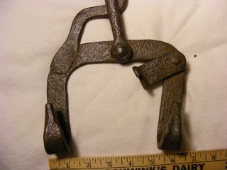 RARE Circa 1700 ' s Kettle Tilter,  wrought iron not cast, 6