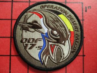 Air Force Squadron Patch Belgium Netherlands Klu Odf 17 - 5 In Jordania