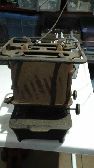 antique sad iron heater Dual Burner Taylor & Boggis Fdy Co Cleveland Game Jr RAR 4