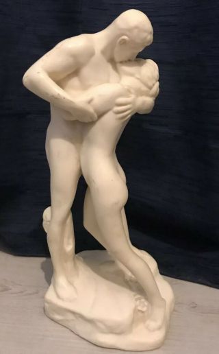 Grand Tour Alabaster Statue Figurine The Kiss Rare