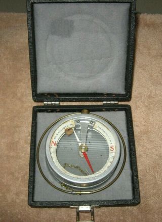 Joseph G.  Pollard Co.  Inc.  Magnetic Dipping Needle Compass W/case