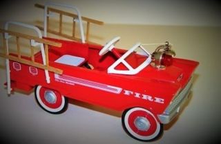 1950 Plymouth Pedal Car Fire Truck Vintage Metal Page