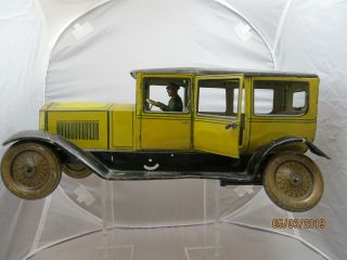 Vintage Tippco Limo Tin Toy For Restoration